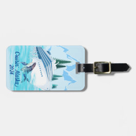 クルージングアラスカパーソナライズされた山脈 ラゲッジタグ