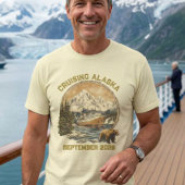 クルージングアラスカレトロ動揺して船の乗船 Tシャツ