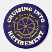 クルージングインおもしろいタイアクルーズキャビンドア マグネット (正面)