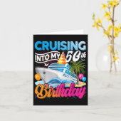 クルージングインマイ50誕生日トリップバケーションクルーズ カード (黄色い花)