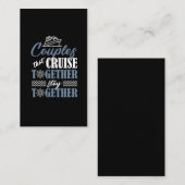 クルージングカップルクルーズ船パートナー夫妻 名刺 (正面/裏面)