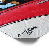 クルージングジョイライディングハウンドッグスアートプリント ポスター (角)