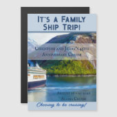 クルージングステートルームドアマグネットノースクルーズ マグネット招待状 (正面/裏面)