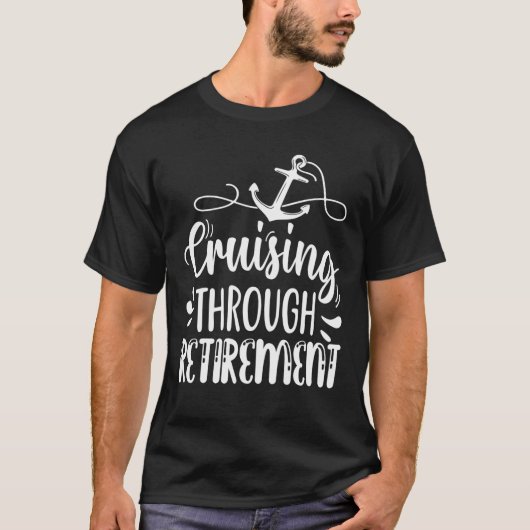 クルージングスルー・リタイアクルーズ船休暇F Tシャツ (正面)