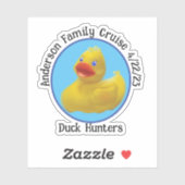 クルージングダックのウォーターボトルのパーソナライズ シール (シート)