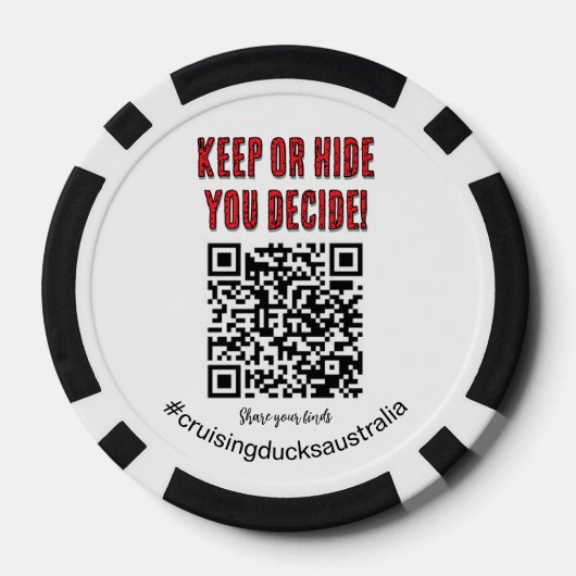 クルージングダックのカスタマイズ可能な収集可能トークン ポーカーチップ (裏面)