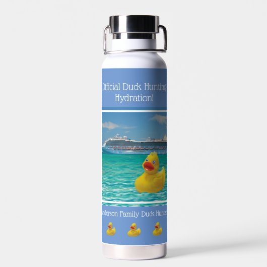クルージングダックの着付け ウォーターボトル (背面)