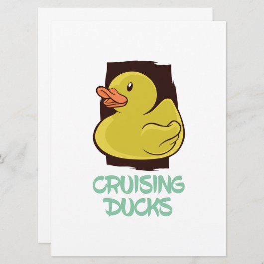 クルージングダックスおもしろい旅行 セーブザデート (正面/裏面)