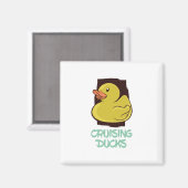 クルージングダックスおもしろい旅行 マグネット (正面/裏面)