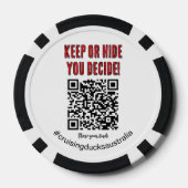 クルージングダックスオーストラリア収集可能なダックトークン ポーカーチップ (裏面)