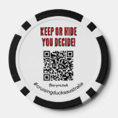 クルージングダックスオーストラリア収集可能なダックトークン ポーカーチップ (裏面)