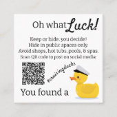 クルージングダックスクルーズキャプテンダック コーリングカード (正面)