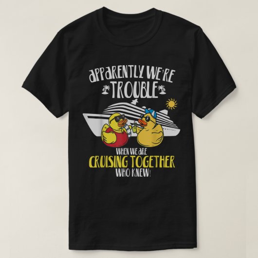 クルージングダックスグループファミリークルーズバケーショントリップT Tシャツ (デザイン正面)
