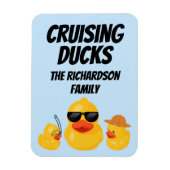 クルージングダックファミリークルーズドアマグネット マグネット (縦)