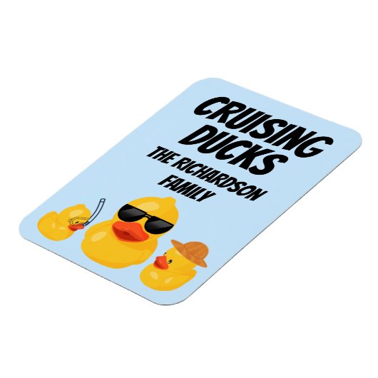 クルージングダックファミリークルーズドアマグネット マグネット (左側)