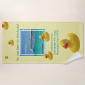 クルージングダックファミリークルーズ ビーチタオル (正面)