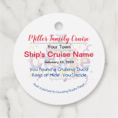 クルージングダックメッセージカード フェイバータグ (裏面)