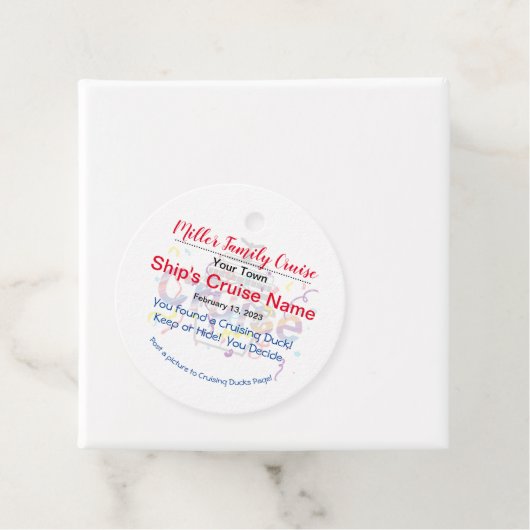 クルージングダックメッセージカード フェイバータグ (インサイチュ)