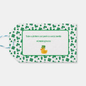 クルージングダックラベルセントパトリックスデイ ギフトタグ (裏面横)