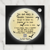 クルージングダックラベルハロウィーン フェイバータグ (裏面)