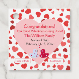 クルージングダックラベルバレンタイン フェイバータグ