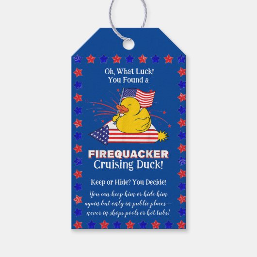 クルージングダックラベル ギフトタグ (正面)