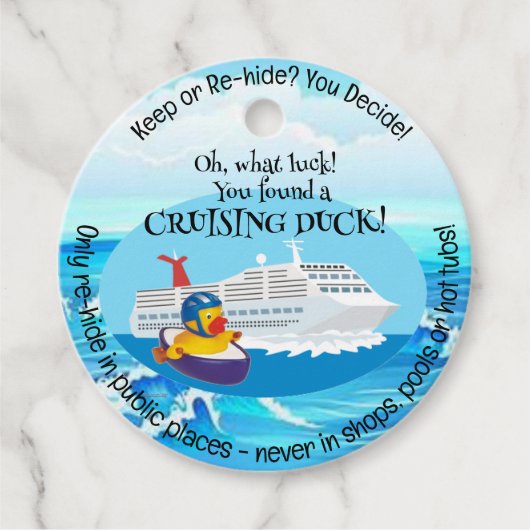 クルージングダックラベル フェイバータグ (正面)