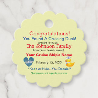 クルージングダックラベル フェイバータグ