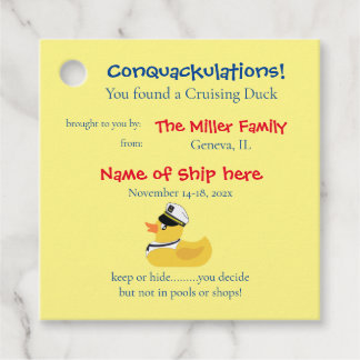 クルージングダックラベル フェイバータグ