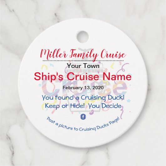 クルージングダック フェイバータグ (正面)