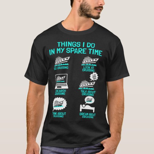 クルージングバケーション観光客クルーズシップTh Tシャツ (正面)