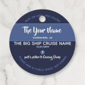 クルージングパーソナライズされた フェイバータグ (裏面)