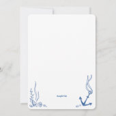 クルージングパーティー 招待状 (裏面)