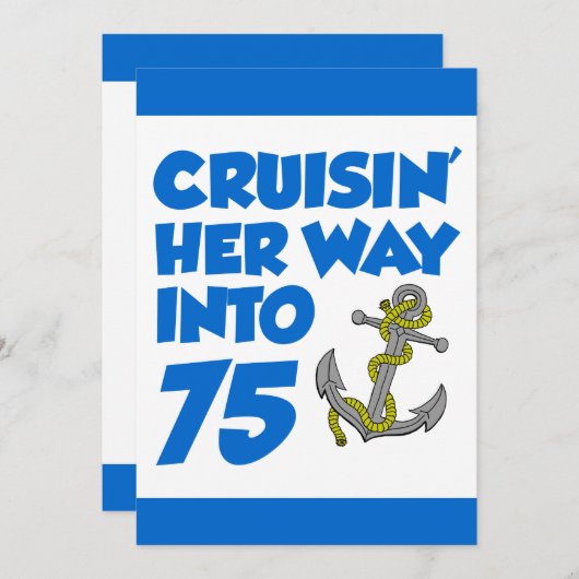 クルージングマイウェイ75招待状 招待状 (正面/裏面)