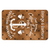 クルージング問題クルーズデコル付きコーヒードリンカー マグネット (横)