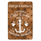 クルージング問題クルーズデコル付きコーヒードリンカー マグネット (縦)