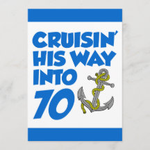 クルージング彼の70への招待状