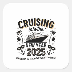 クルージング2025家族で思い出を作る スクエアシール