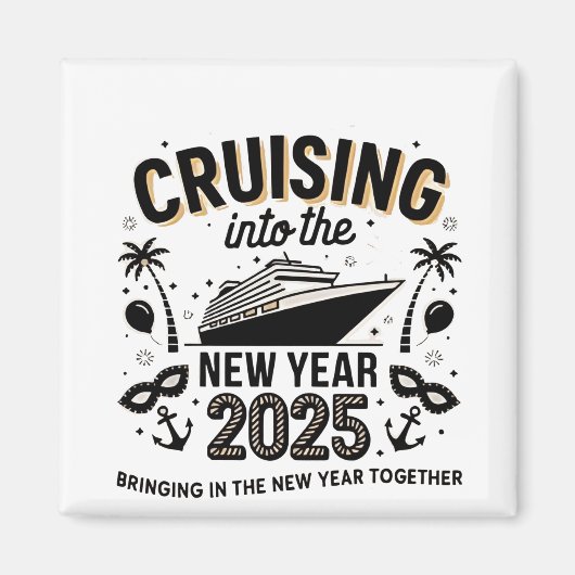 クルージング2025家族で思い出を作る マグネット (正面)