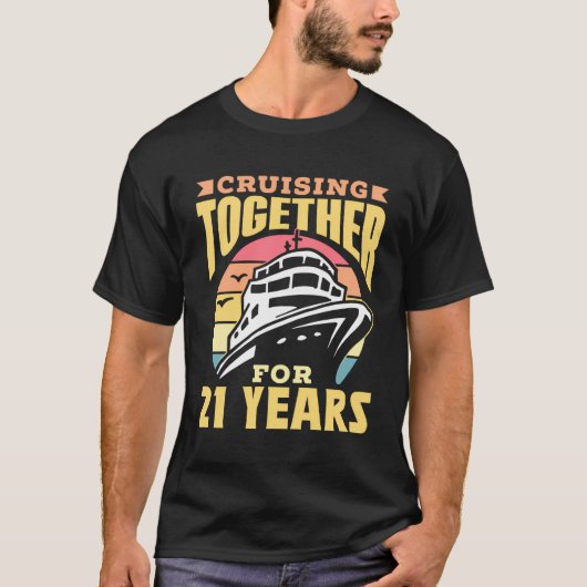 クルージング21年のクルーズ結婚・アニ Tシャツ (正面)