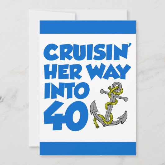 クルージング40招待状 招待状 (正面)