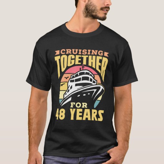 クルージング48年クルーズ結婚Anni Tシャツ (正面)