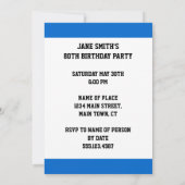 クルージング80招待状 招待状 (裏面)