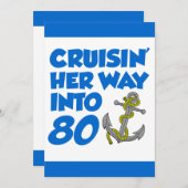 クルージング80招待状 招待状 (正面/裏面)