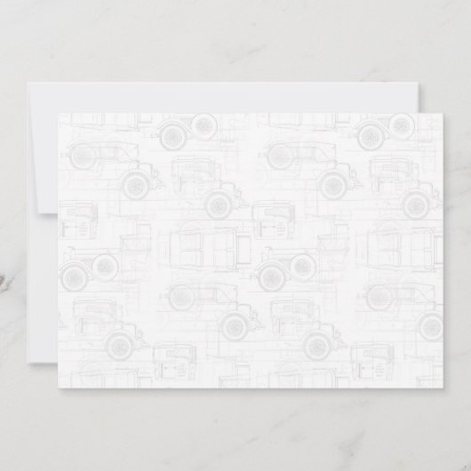 クルージング・イン・スタイル ベイビーシャワーのための カラーパレットカード 招待状 (裏面)