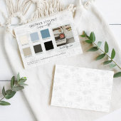 クルージング・イン・スタイル ベイビーシャワーのための カラーパレットカード 招待状