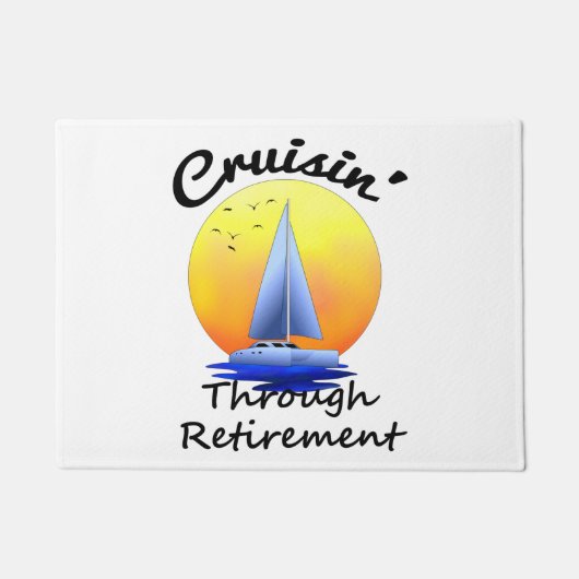 クルージング·スルー·リタイアメント ドアマット (正面)