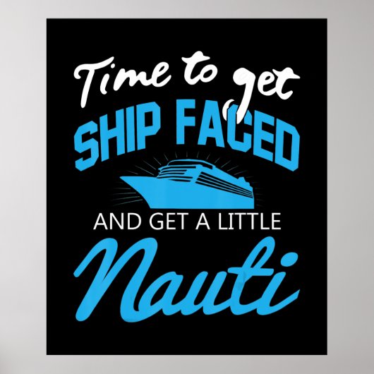 クルージング |ボートおもしろいパーティー船積みファミリークルーズ ポスター (正面)