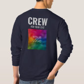 クルースタッフメンバーMens両面長袖 Tシャツ (裏面)