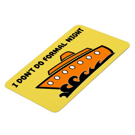 クルーズおもしろいキャビンのドアのマグネット – フォーマルナイト マグネット (左側)